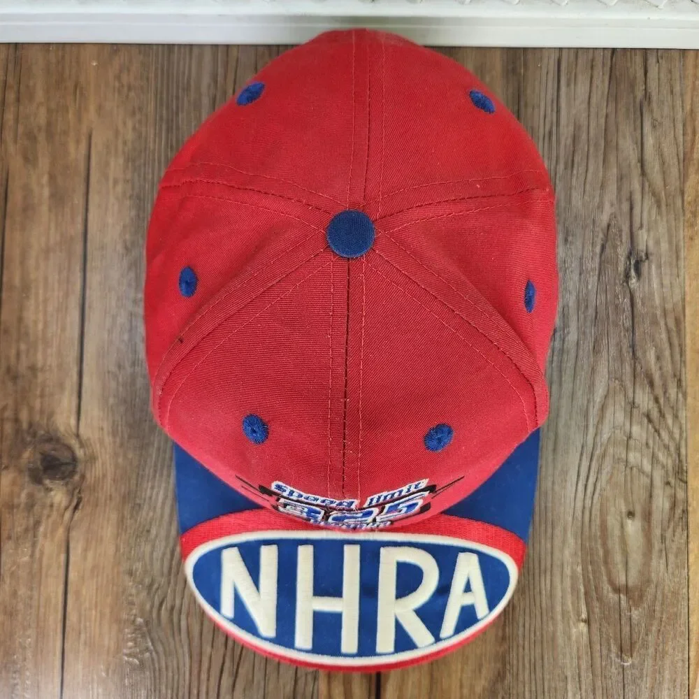VTG Logo 7 NHRA Winston Drag Racing Snapback Hat Cap Red 325 MPH Speed Limit USA